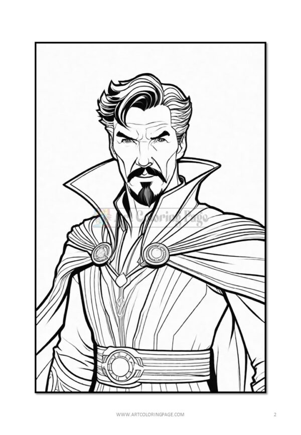 Discover the Mystical Marvels: Free Doctor Strange Coloring Pages
