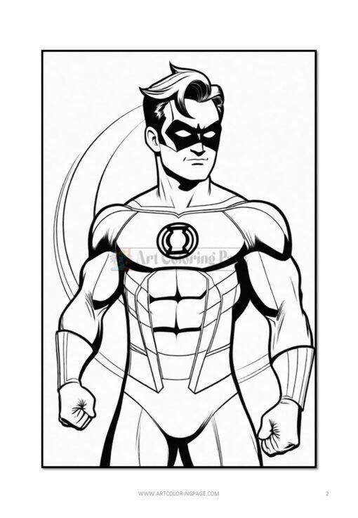 Illuminate Your Imagination: Green Lantern Coloring Sheets Vol 1-100 Pages