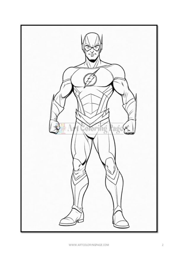 Unleash the Speed Force with FREE The Flash Coloring Pages