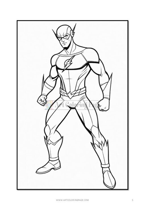 Feel the Speed: The Flash Coloring Book Vol 1 - 100 Pages