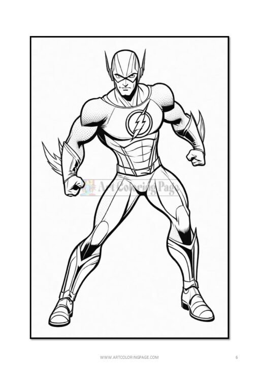 Feel the Speed: The Flash Coloring Book Vol 1 - 100 Pages