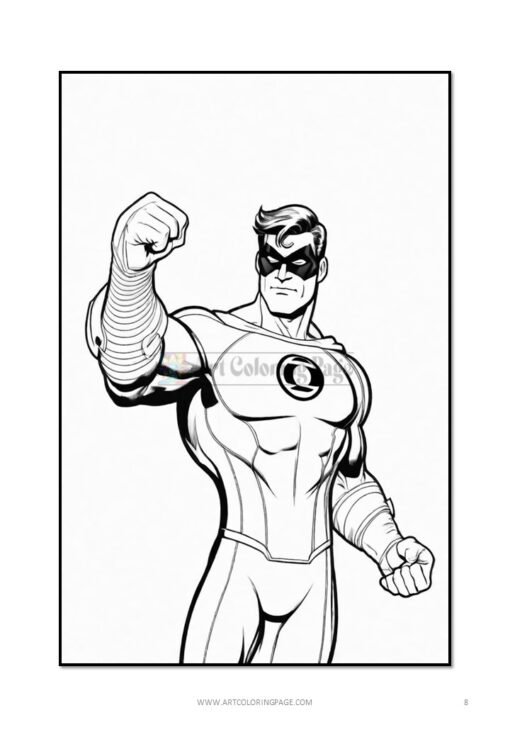 Illuminate Your Imagination: Green Lantern Coloring Sheets Vol 1-100 Pages