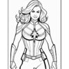 Embark on Cosmic Adventures with Captain Marvel Coloring Sheets Vol. 1!