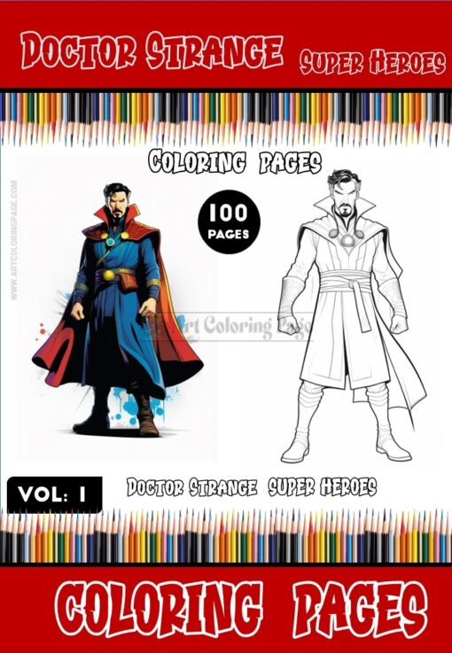 Immerse Yourself in the Multiverse with Doctor Strange Coloring Book-Vol 1