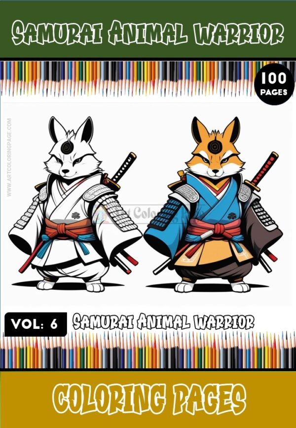 Unleash the Warrior Within with Samurai Coloring Vol. 6!