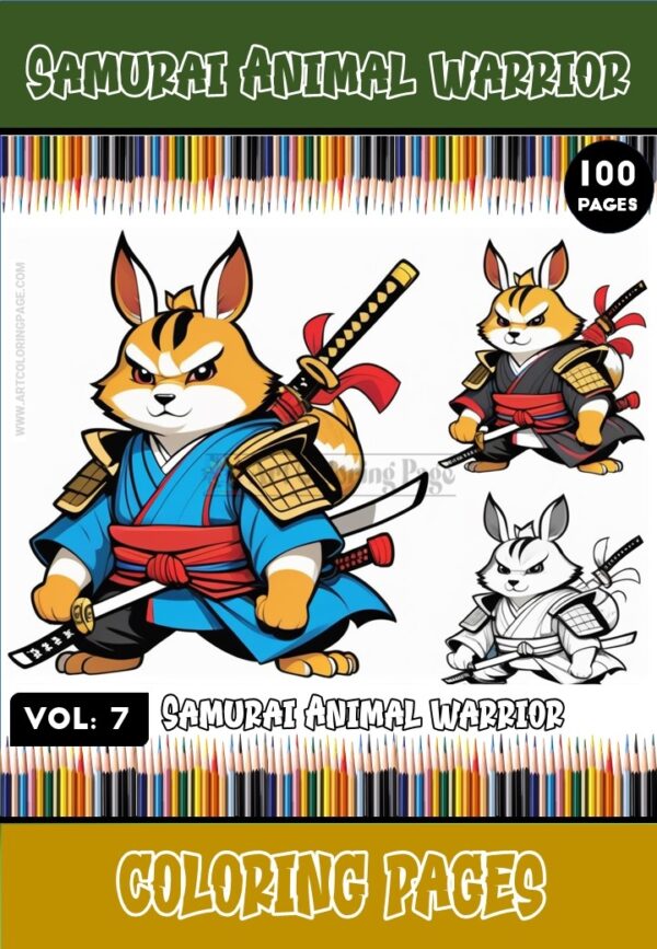 Embrace the Essence of the Samurai with Warrior Coloring Pages Vol. 7!