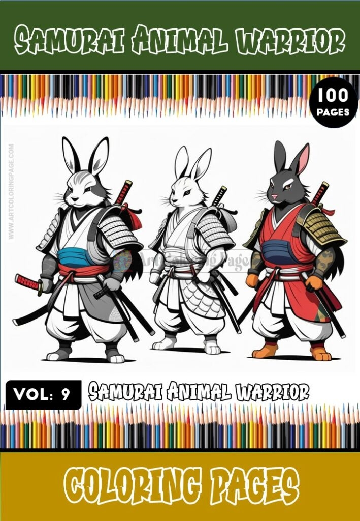 Elevate Your Artistry with Samurai Coloring Pictures Vol. 9!