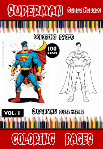 Unleash Your Inner Hero with Superman Coloring Book Vol 1 - Image 2