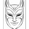 Color Your Festivities Carnival Mask Coloring Sheets Vol 8 - 100 Pages