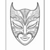 Color Your Festivities Carnival Mask Coloring Sheets Vol 8 - 100 Pages