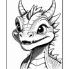 Unleash Your Creativity with Adorable Dragons Coloring Sheets Vol 1