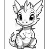Unleash Your Creativity with Adorable Dragons Coloring Sheets Vol 1