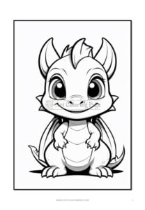 Dive into a World of Magic with Dragon Coloring Pages Vol 3