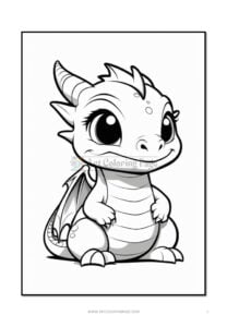 Dive into a World of Magic with Dragon Coloring Pages Vol 3