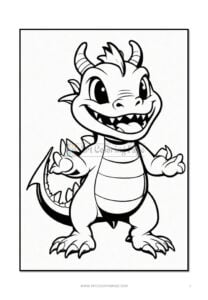 Immerse Yourself in a World of Wonder with Coloring Pages Dragon Vol 6!