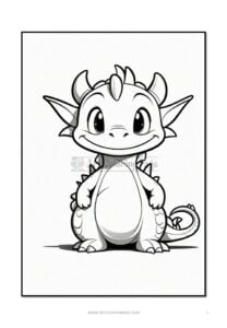 Embark on a Mythical Adventure with Coloring Page Dragon Vol 7!