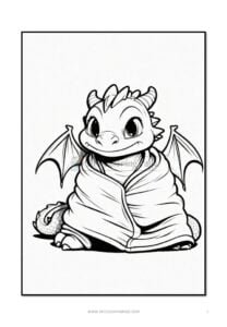 Embark on a Mythical Adventure with Coloring Page Dragon Vol 7!