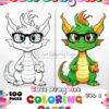 Unleash Your Creativity with Adorable Dragons Coloring Sheets Vol 1