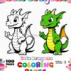 Discover Your Inner Artist with Dragon Coloring Page Vol 4!