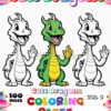 Dive into Adventure with Dragon Coloring Sheets Vol 5!