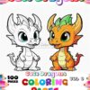 Immerse Yourself in a World of Wonder with Coloring Pages Dragon Vol 6!