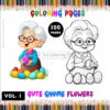 Discover the Joy of Easter Grandma Coloring Pages - 100 Pages