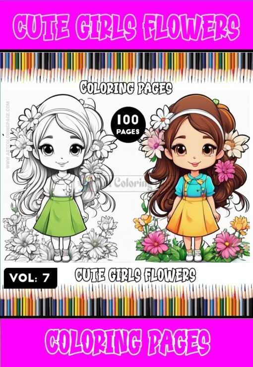 Delightful Dreams: Girly Coloring Pages Vol 7