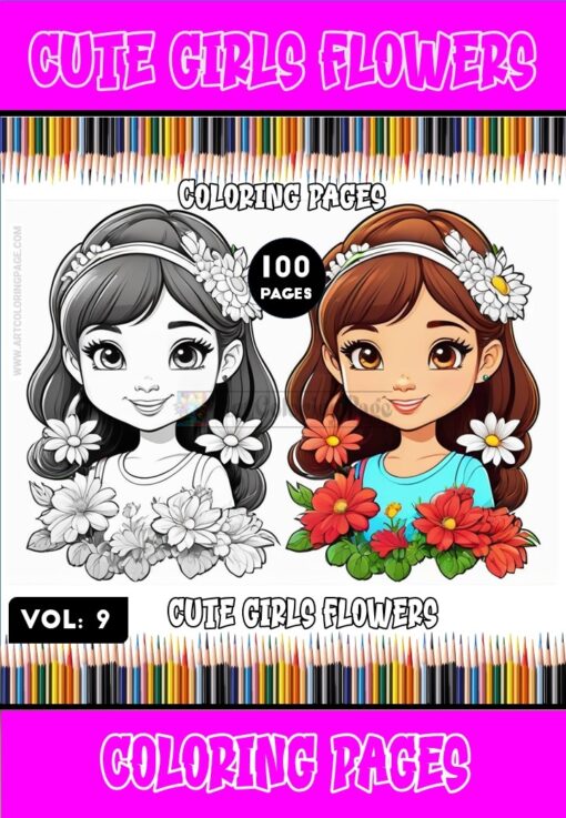 Enchanted Escapades: Coloring Pages for Girls Vol 9