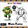 A colorful adventure with Turtles Themed Coloring Activities Vol. 5
