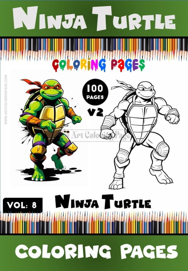 Embark on a Coloring Quest with Ninja Turtles Coloring Book Vol 8