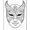 Embrace Your Creative Spirit Carnival Mask Coloring Pages Vol 2