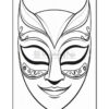 Embrace Your Creative Spirit Carnival Mask Coloring Pages Vol 2