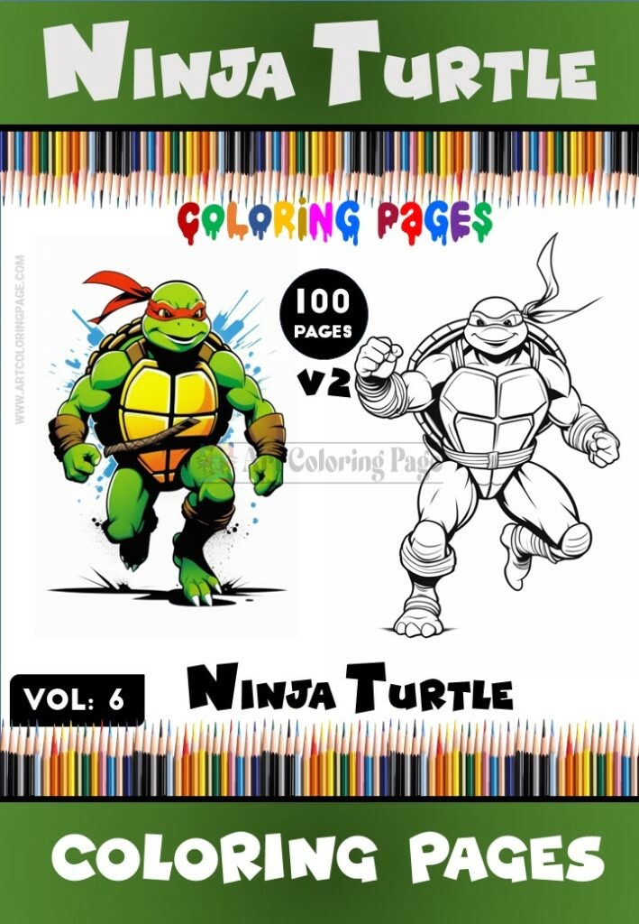 Mutant Ninja Turtles Artwork for Coloring Vol 6 A Creative Adventure