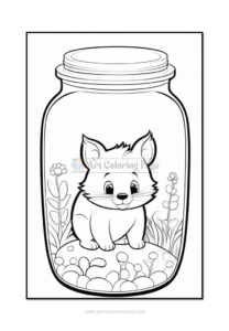Discover Endless Creativity with "Animal in Jar Coloring Pages Vol:2"