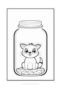 Immerse Yourself in Creativity with "Animal in Jar Coloring Book Vol:4"