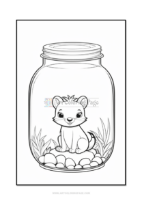 Immerse Yourself in Creativity with "Animal in Jar Coloring Book Vol:4"