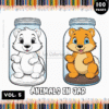 Embark on a Journey of Discovery with "Animal in Jar Coloring Pictures Vol:5"