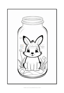Embark on a Journey of Discovery with "Animal in Jar Coloring Pictures Vol:5"