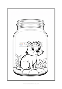 Uncover the Magic with "Animal in Jar Coloring Vol:6"