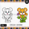 Unlock Your Inner Artist with Animals Flowers Coloring Pages Vol:1