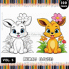 Animal Coloring Pages Vol:5 - A Canvas of Creativity and Calm