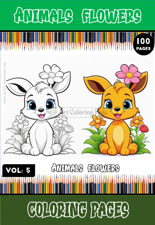 Animal Coloring Pages Vol:5 - A Canvas of Creativity and Calm