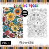 Unleash Your Creativity with Flower Coloring Pages for Adults Vol. 1