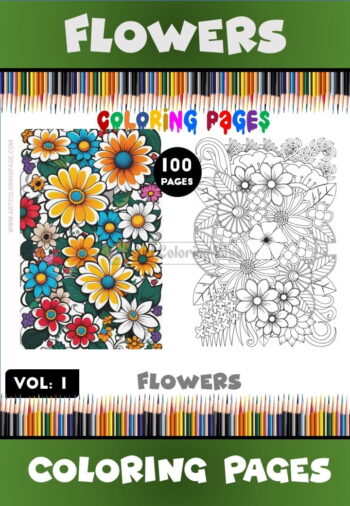 Unleash Your Creativity with Flower Coloring Pages for Adults Vol. 1