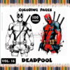 Discover Ultimate Creative Challenge with Coloring Pages of Deadpool V16