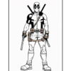 Discover Ultimate Creative Challenge with Coloring Pages of Deadpool V16