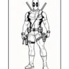 Dive Into the Deadpool Dimension: Coloring Sheets Deadpool Vol. 19