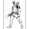 Dive Into the Deadpool Dimension: Coloring Sheets Deadpool Vol. 19