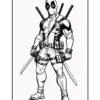Dive Into the Deadpool Dimension: Coloring Sheets Deadpool Vol. 19