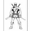 Dive into the World of Deadpool Coloring Pages Volume 13